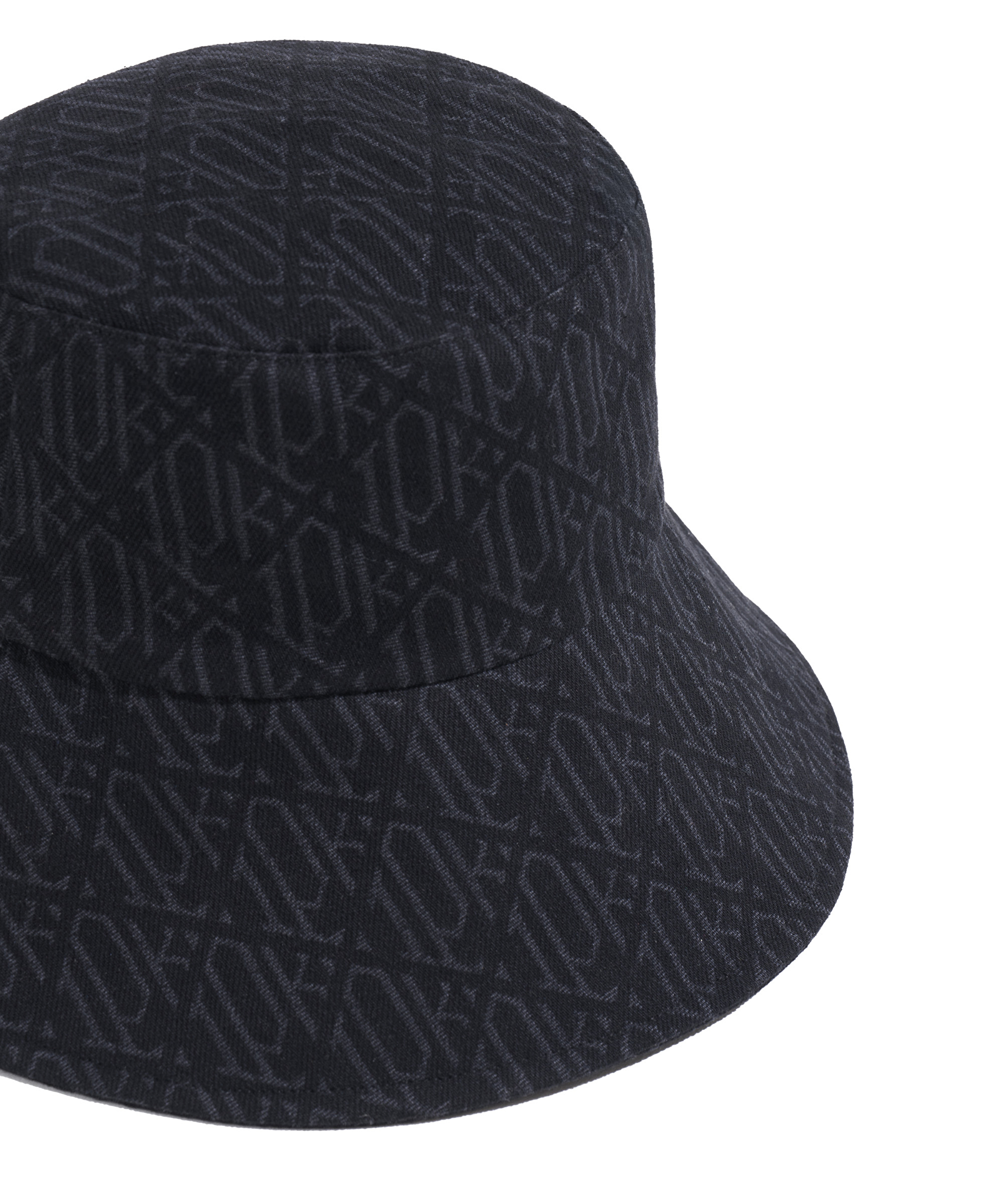 Monogram denim bucket şapka_1